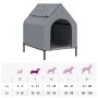 Oxford fabric and anthracite gray steel dog house by vidaXL, Dog kennels - Ref: Foro24-172590, Price: 62,56 €, Discount: %