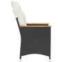 Garden recliner with black synthetic rattan cushions by vidaXL, Garden chairs - Ref: Foro24-365643, Price: 131,54 €, Discount: %