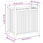 Bambuspflanzgefäß 50x30x50 cm von vidaXL, Töpfe und Pflanzgefäße - Ref: Foro24-366462, Preis: 50,29 €, Rabatt: %