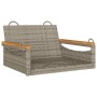 Graue Schaukelbank aus synthetischem Rattan, 63 x 62 x 40 cm von vidaXL, Gartenbänke - Ref: Foro24-368162, Preis: 68,49 €, Ra...