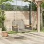 Banco columpio de ratán sintético gris 63x62x40 cm de vidaXL, Bancos de jardín - Ref: Foro24-368162, Precio: 72,55 €, Descuen...