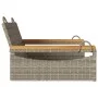 Banco columpio de ratán sintético gris 63x62x40 cm de vidaXL, Bancos de jardín - Ref: Foro24-368162, Precio: 72,55 €, Descuen...