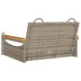 Graue Schaukelbank aus synthetischem Rattan, 63 x 62 x 40 cm von vidaXL, Gartenbänke - Ref: Foro24-368162, Preis: 68,49 €, Ra...