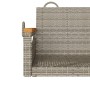 Graue Schaukelbank aus synthetischem Rattan, 63 x 62 x 40 cm von vidaXL, Gartenbänke - Ref: Foro24-368162, Preis: 68,49 €, Ra...