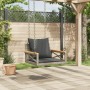 Schaukelbank mit grauen synthetischen Rattankissen 63x62x40 cm von vidaXL, Gartenbänke - Ref: Foro24-368174, Preis: 81,98 €, ...
