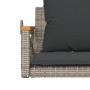 Swing bench with gray synthetic rattan cushions 63x62x40 cm by vidaXL, garden benches - Ref: Foro24-368174, Price: 81,98 €, D...