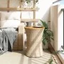 Trommelförmiger Gartentisch aus synthetischem Rattan und beigem Holz von vidaXL, Gartentische - Ref: Foro24-368298, Preis: 79...
