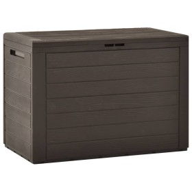 Brown garden storage box 78x44x55 cm by vidaXL, Outdoor storage boxes - Ref: Foro24-49442, Price: 64,44 €, Discount: %