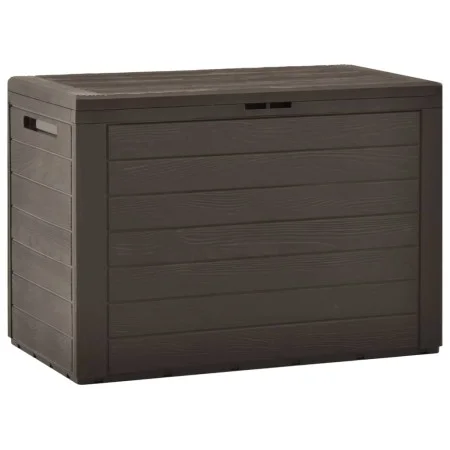 Caja de almacenamiento de jardín marrón 78x44x55 cm de vidaXL, Cajas de almacenaje para exteriores - Ref: Foro24-49442, Preci...