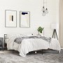 Engineered wood bed frame oak brown metal 160x200 cm by vidaXL, Beds and slatted bases - Ref: Foro24-3280056, Price: 151,48 €...