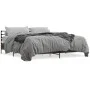 Estructura cama madera ingeniería metal marrón roble 180x200 cm de vidaXL, Camas y somieres - Ref: Foro24-3280061, Precio: 15...