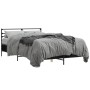 Estructura de cama madera de ingeniería y metal negro 140x190cm de vidaXL, Camas y somieres - Ref: Foro24-3280077, Precio: 13...