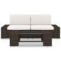 Garden furniture set 3 pieces brown synthetic rattan by vidaXL, Modular outdoor sofas - Ref: Foro24-49517, Price: 261,86 €, D...