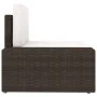 Gartenmöbel-Set 3-teilig aus braunem synthetischem Rattan von vidaXL, Modulare Sofas für den Außenbereich - Ref: Foro24-49517...