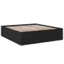 Schwarzer Bettrahmen aus Holzwerkstoff, 200 x 200 cm von vidaXL, Betten und Lattenroste - Ref: Foro24-3280896, Preis: 163,19 ...