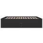 Black engineered wood bed frame 200x200 cm by vidaXL, Beds and slatted bases - Ref: Foro24-3280896, Price: 164,64 €, Discount: %