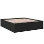Estructura de cama madera de ingeniería negra 200x200 cm de vidaXL, Camas y somieres - Ref: Foro24-3280896, Precio: 163,19 €,...
