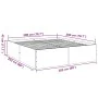 Schwarzer Bettrahmen aus Holzwerkstoff, 200 x 200 cm von vidaXL, Betten und Lattenroste - Ref: Foro24-3280896, Preis: 163,19 ...