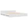 White engineered wood bed frame with drawers 180x200 cm by vidaXL, Beds and slatted bases - Ref: Foro24-3280727, Price: 173,1...