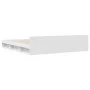 White engineered wood bed frame with drawers 180x200 cm by vidaXL, Beds and slatted bases - Ref: Foro24-3280727, Price: 173,1...