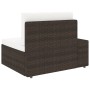 Brown Synthetic Rattan 3 Seater Sectional Sofa by vidaXL, Modular outdoor sofas - Ref: Foro24-49516, Price: 342,60 €, Discoun...