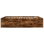 Smoked oak engineered wood bed frame 160x200cm by vidaXL, Beds and slatted bases - Ref: Foro24-3280913, Price: 150,26 €, Disc...
