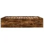 Smoked oak engineered wood bed frame 160x200cm by vidaXL, Beds and slatted bases - Ref: Foro24-3280913, Price: 147,75 €, Disc...