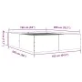 Smoked oak engineered wood bed frame 160x200cm by vidaXL, Beds and slatted bases - Ref: Foro24-3280913, Price: 147,75 €, Disc...