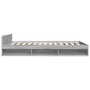 Sonoma gray engineered wood bed with drawers 150x200 cm by vidaXL, Beds and slatted bases - Ref: Foro24-3280746, Price: 163,8...