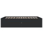 Black engineered wood bed frame 135x190 cm by vidaXL, Beds and slatted bases - Ref: Foro24-3280945, Price: 144,44 €, Discount: %