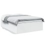 Estructura de cama madera de ingeniería blanca 120x190 cm de vidaXL, Camas y somieres - Ref: Foro24-3280951, Precio: 140,01 €...
