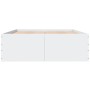 Estructura de cama madera de ingeniería blanca 120x190 cm de vidaXL, Camas y somieres - Ref: Foro24-3280951, Precio: 140,01 €...