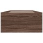 Estructura de cama madera de ingeniería marrón roble 100x200 cm de vidaXL, Camas y somieres - Ref: Foro24-3280964, Precio: 10...