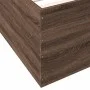 Estructura de cama madera de ingeniería marrón roble 100x200 cm de vidaXL, Camas y somieres - Ref: Foro24-3280964, Precio: 10...