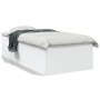 Estructura de cama madera de ingeniería blanca 100x200 cm de vidaXL, Camas y somieres - Ref: Foro24-3280958, Precio: 105,84 €