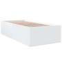 Estructura de cama madera de ingeniería blanca 100x200 cm de vidaXL, Camas y somieres - Ref: Foro24-3280958, Precio: 105,84 €