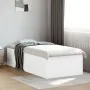 Estructura de cama madera de ingeniería blanca 100x200 cm de vidaXL, Camas y somieres - Ref: Foro24-3280958, Precio: 104,68 €...