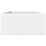 White engineered wood bed frame 100x200 cm by vidaXL, Beds and slatted bases - Ref: Foro24-3280958, Price: 104,71 €, Discount: %