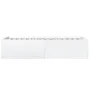 White engineered wood bed frame 100x200 cm by vidaXL, Beds and slatted bases - Ref: Foro24-3280958, Price: 104,71 €, Discount: %