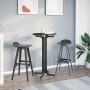 High dining table engineered wood and black steel Ø60x110 cm by vidaXL, Kitchen and dining tables - Ref: Foro24-4008301, Pric...