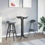 High dining table engineered wood and black steel Ø60x110 cm by vidaXL, Kitchen and dining tables - Ref: Foro24-4008301, Pric...