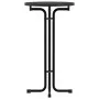 High dining table engineered wood and black steel Ø60x110 cm by vidaXL, Kitchen and dining tables - Ref: Foro24-4008301, Pric...