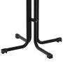 High dining table engineered wood and black steel Ø60x110 cm by vidaXL, Kitchen and dining tables - Ref: Foro24-4008301, Pric...