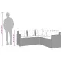 L-shaped garden sofa with table and gray PE rattan cushions by vidaXL, Garden sets - Ref: Foro24-369049, Price: 398,32 €, Dis...