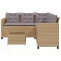 L-shaped garden sofa with beige PE rattan table and cushions by vidaXL, Garden sets - Ref: Foro24-369042, Price: 351,95 €, Di...