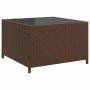 L-förmiges Gartensofa mit Tisch und braunen PE-Rattankissen von vidaXL, Gartensets - Ref: Foro24-369040, Preis: 295,25 €, Rab...