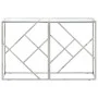 Mesa consola acero inoxidable plateado y vidrio templado de vidaXL, Mesas auxiliares - Ref: Foro24-349993, Precio: 148,73 €, ...