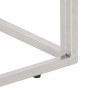 Konsolentisch aus silbernem Edelstahl und gehärtetem Glas von vidaXL, Seitentische - Ref: Foro24-349993, Preis: 151,24 €, Rab...