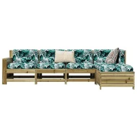 Gartensofa-Set 5-teilig aus imprägniertem Kiefernholz von vidaXL, Gartensets - Ref: Foro24-3250831, Preis: 334,18 €, Rabatt: %