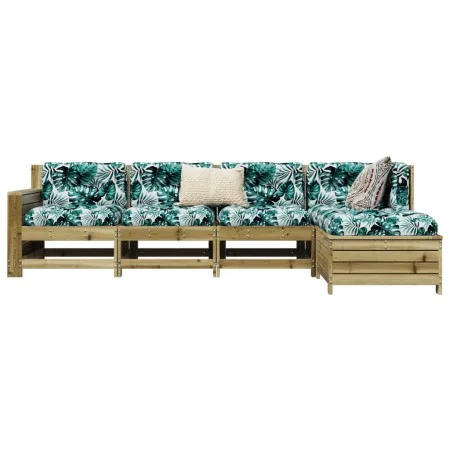 Gartensofa-Set 5-teilig aus imprägniertem Kiefernholz von vidaXL, Gartensets - Ref: Foro24-3250831, Preis: 334,17 €, Rabatt: %